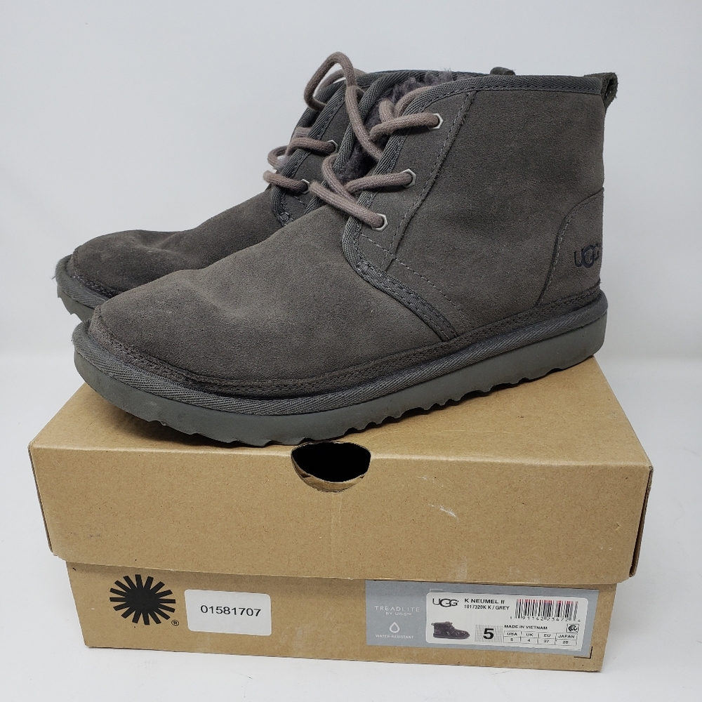 UGG Gray Suede Booties